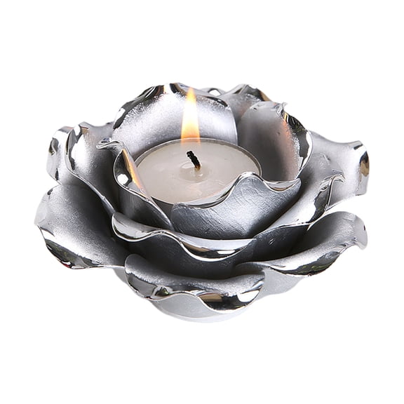 WINDLAND Flower Candle Holder Ceramic Tea Light Holders Candlestick Stand Table Decor