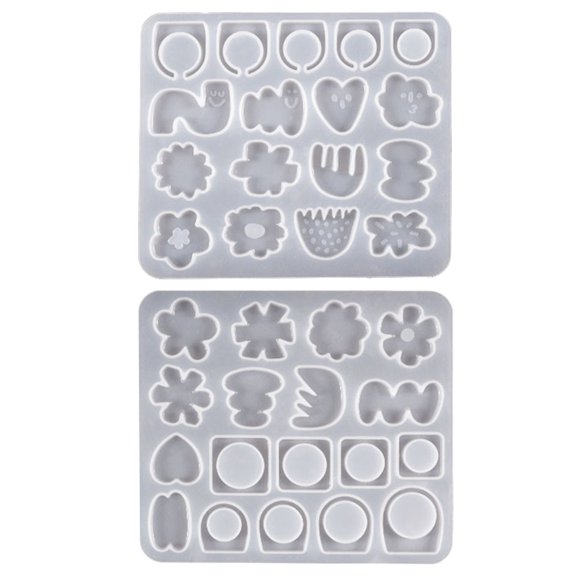 WINDLAND Irregular Flower Ring Silicone Mold with Different Sizes Jewelry Making Supplies
