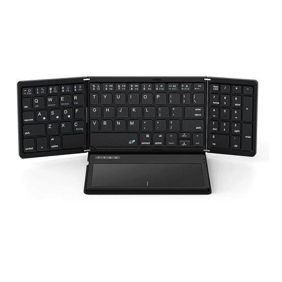 WINDLAND Foldable Keyboard BT3.0 With Integrated Touchpad Numpad Long Battery