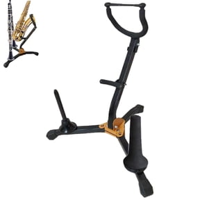 WINDLAND Folding Saxophone Floor Stand Adjustable Saxophone Holder Metal Triangular Base Tripods Standing Rack for Altos Tenors Sax