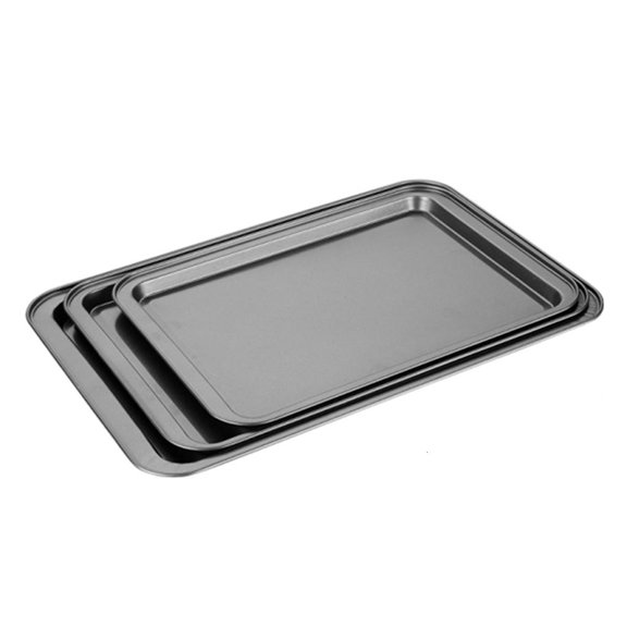 WINDLAND Functional Nonstick Pizza and Chip Tray Durable Carbon Steel Easy to Use Healthy Cooking Tray for Family Gatherings