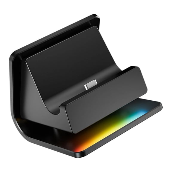 WINDLAND Mini Charging Station Dock For Game Console Handheld Device Featuring Multiple Mode LED Lights & Ergonomic Viewing Angle