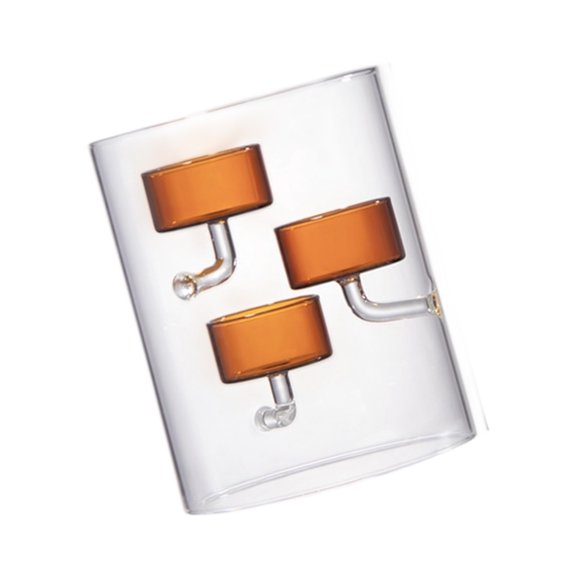 WINDLAND Glass Cylinder Candle Holder Floating Tealights Display Wedding Candlestick Gift