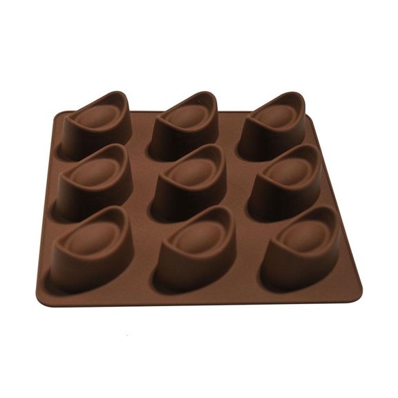WINDLAND Gold Ingot Shape Silicone Molds Fondant Pudding Jelly Mold Gift for Baking Lover