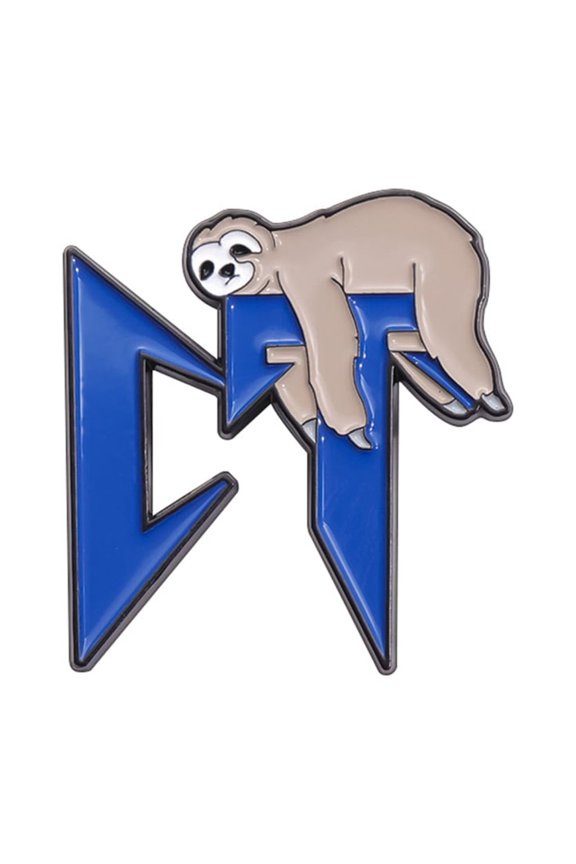 Golf Brooch Golf Hat Decorative Pin Cartoon Sloths Lapel Pins for Bag Decoration