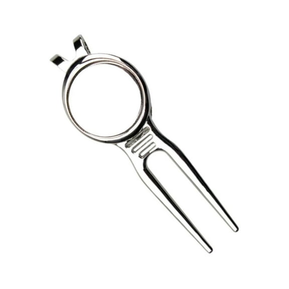 WINDLAND Golfs Divot Repair Tool with Magnetic Golfball Marker Aluminum Alloy Golfs Divot Fixer Putting Green Fork Easy to Use