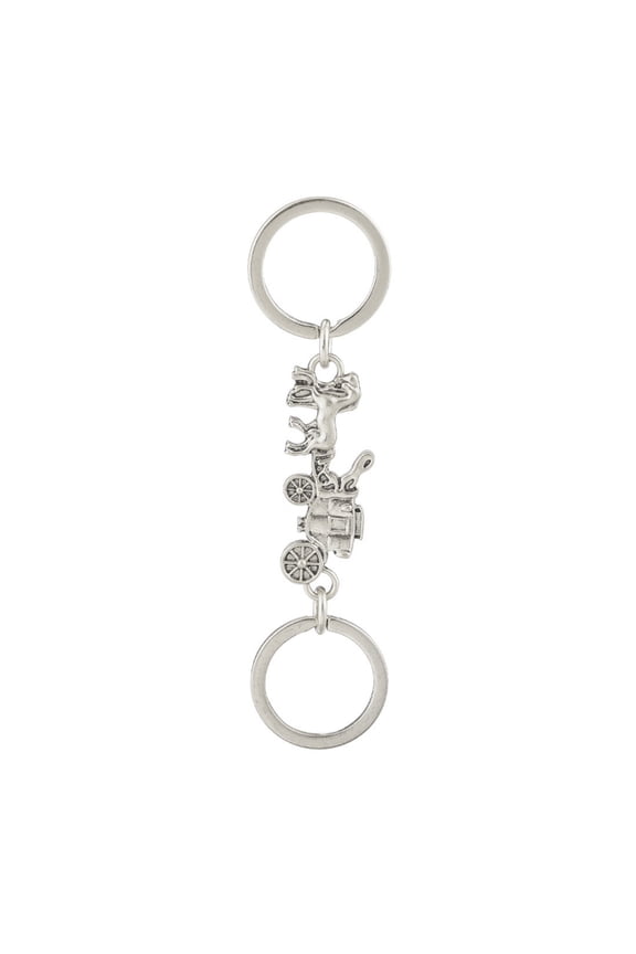 Gothic Steampunks Adjustable Keychain With Carriage Designs and Extended Chain for Keys Phone Accessories