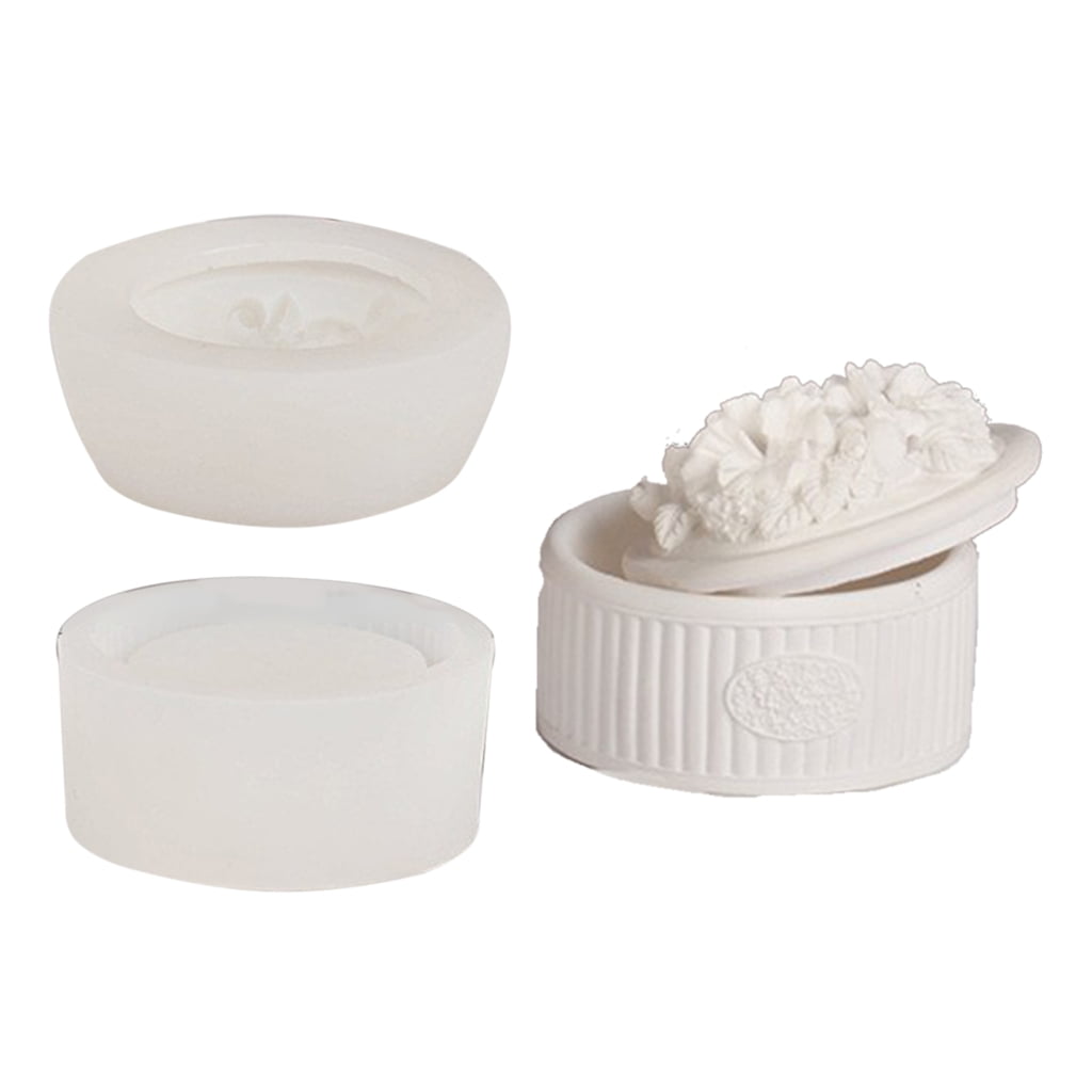 WINDLAND 3D Rose Bottle Silicone Mold Handmade Desktop Decoration Gypsum Ornaments Aromatherapys Candle Holder Epoxy Resin Mould