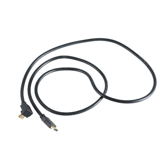 WINDLAND HDMIcompatible Male to Male Cable Straight to Right Angle Connectors, 1.5m Video Cable for Enhances Viewing Experience