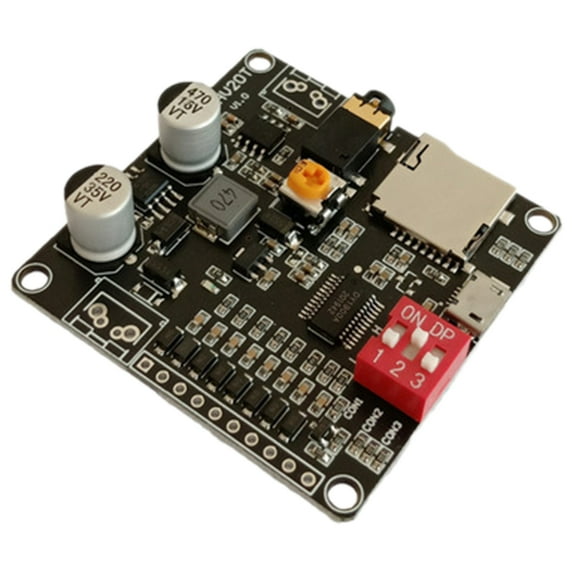 WINDLAND HV20T 12V/24V Power Supply 10W/20W Voice Playback Module Supporting MP3 Music Player for Electronics and Projects