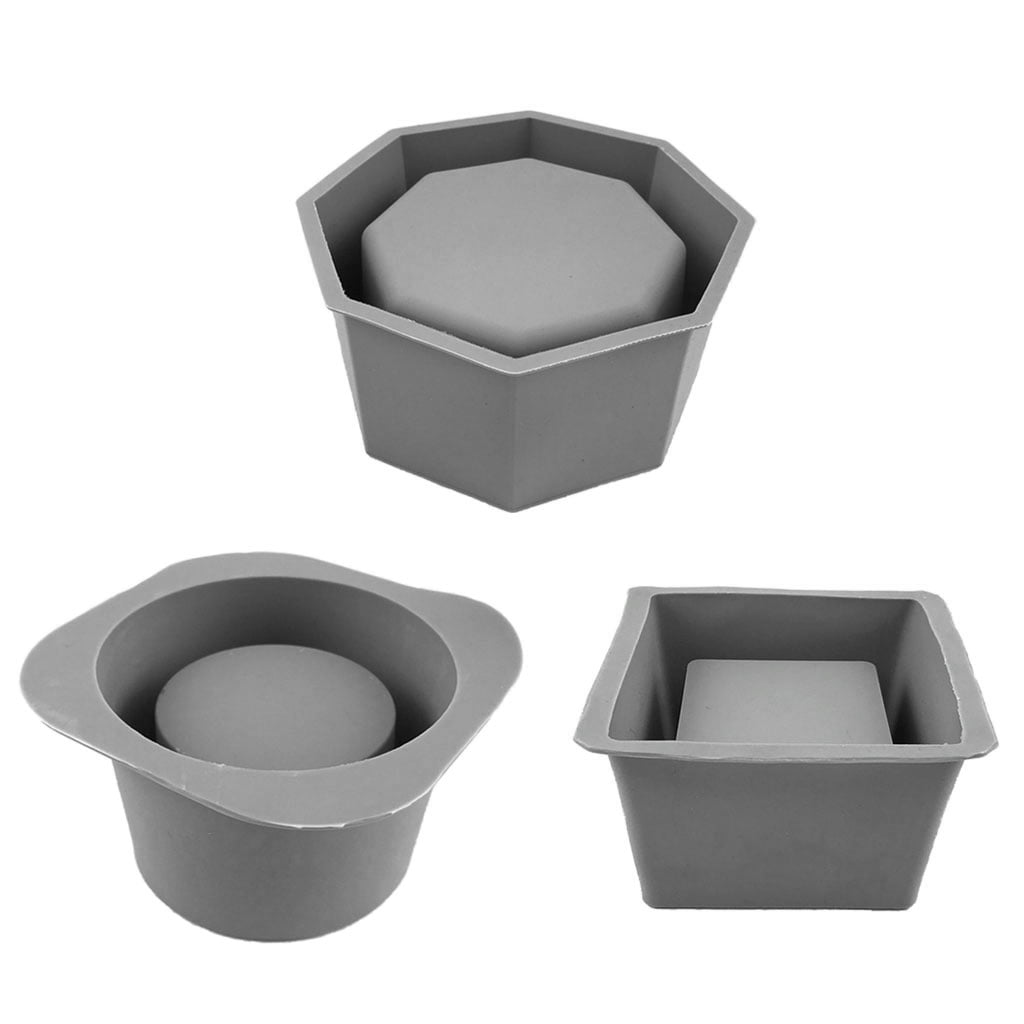 WINDLAND Handmade Succulent Planter Flowerpot Silicone Mold Concrete Plant Flower Pot Epoxy Resin Mold DIY Candle Holder Mould