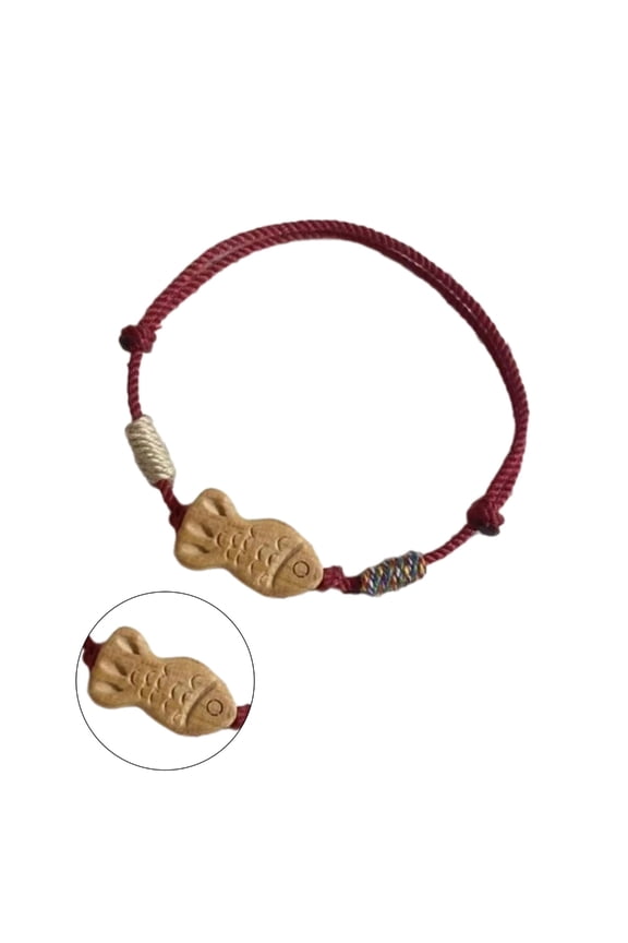 Lucky Fish Bracelet Adjustable Size Bracelet Handcrafted Bracelet Unique Fish Hand Rope Handmade Woven Bracelet for Hand