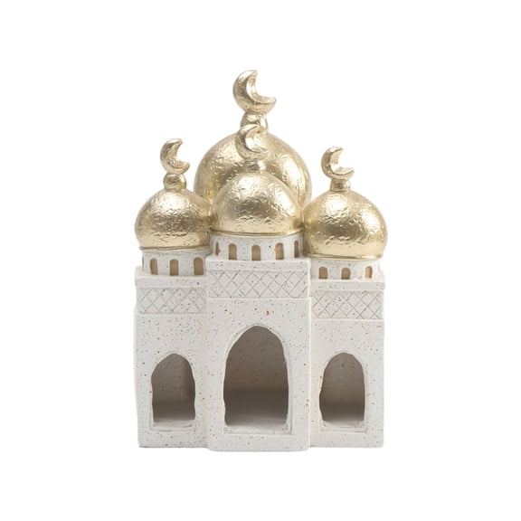 WINDLAND Handcrafted Resin Castles Middle Eastern Mosque Sculpture Family Storytelling