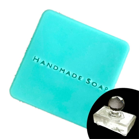 WINDLAND Handmade Soap Words Stamper Personalized Acrylic Transparent Soap Seal Stamp