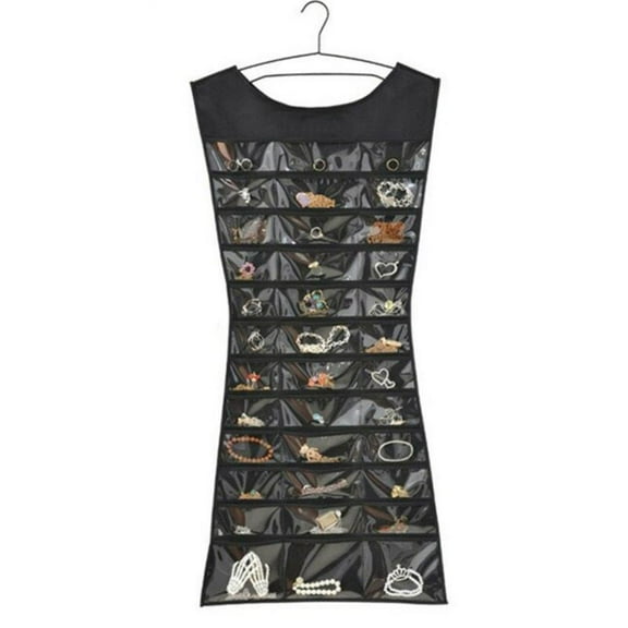 WINDLAND Hanging Storage Bag Jewelry Holder Double Sided Necklace Bracelet Earring Rings Jewelry Organizers Jewelry Box Pouch