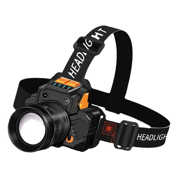 WINDLAND Head Torch Rechargeable Zoomed 3 Modes Headtorch with Motion Sensors Headlamps