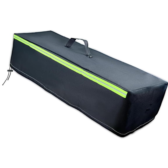 WINDLAND Heavy Duty 28inch Fire Pit Cover Waterproof Design Reflective Night Visibility Windproof Fastening System