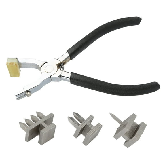 WINDLAND Heavy Duty Hole Puncher with 1/2/4 Prong Drilling Head Hole Punching Pliers for Craft Working