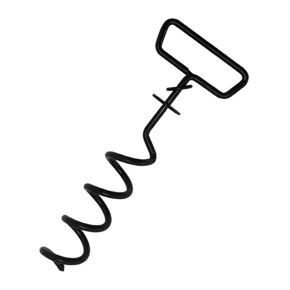 WINDLAND Heavy Duty Iron Stake Trapezoidal Thread Pet Leash Fixing Post