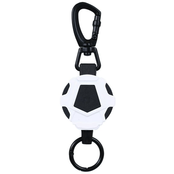 WINDLAND 1Pc Retractable Keychain with Belt Clip, ID-Badge-Reel, Retractable Badge Holder