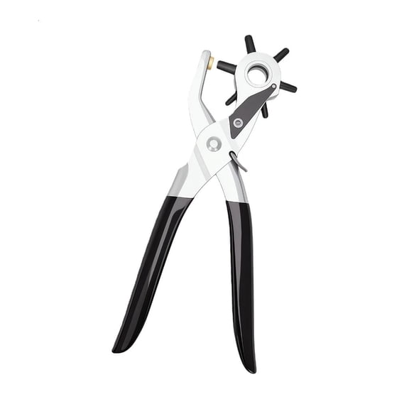 WINDLAND Heavy Duty Revolving Puncher Pliers Multifunctional Hole Punching Tool