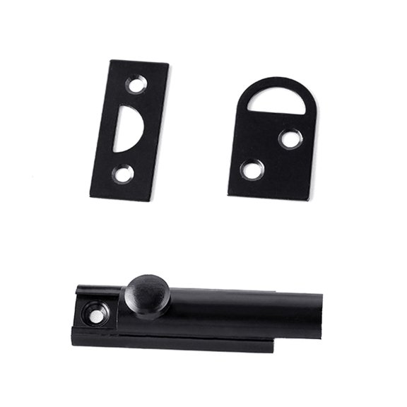 WINDLAND Heavy Duty Sliding Door Bolt Lock with Mounting Screws for Bathroom Bedroom Door