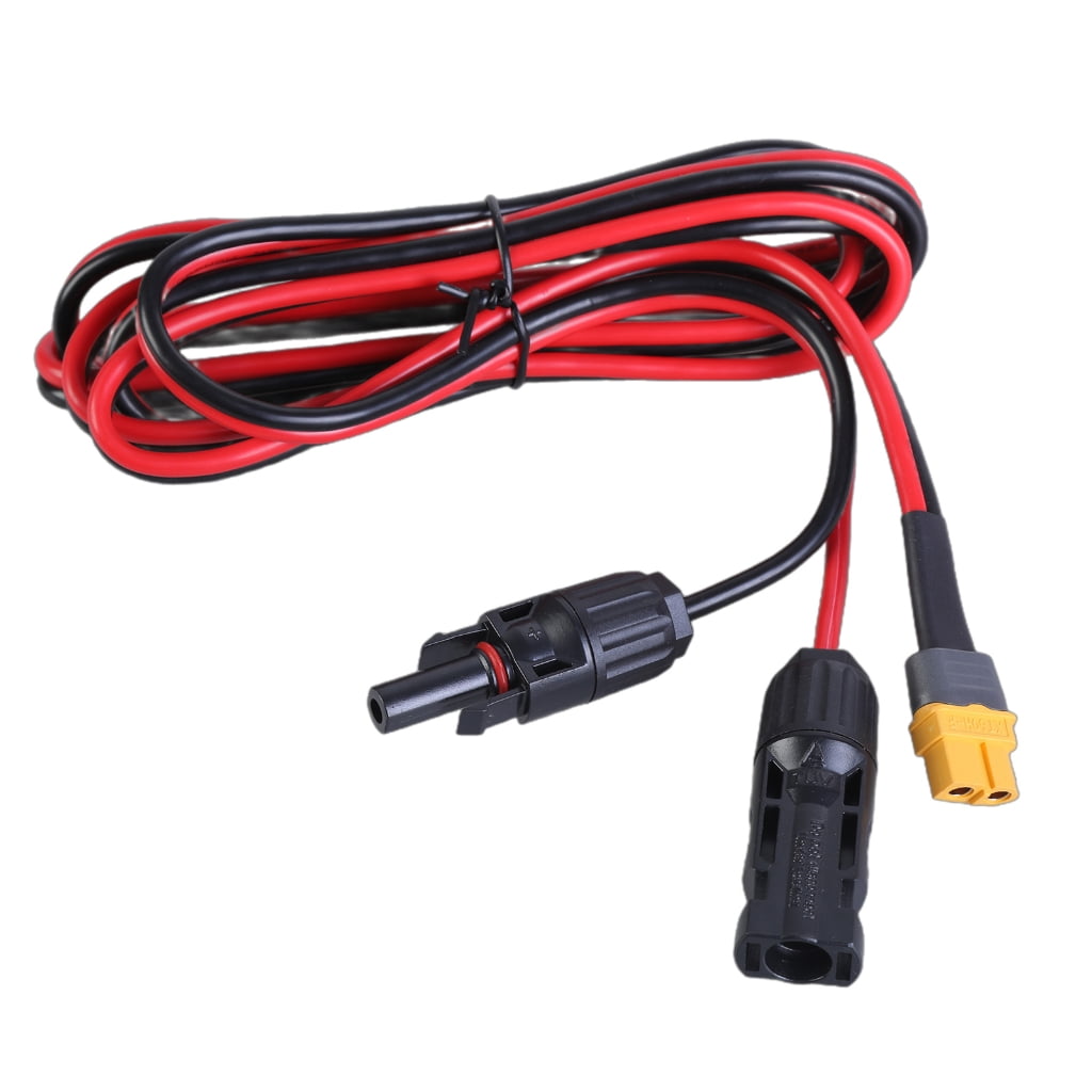 WINDLAND Portable 12AWG Solar Connectors to XT60 Adapter Cable for Connection to Car Power
