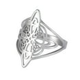 thumbnail image 1 of WINDLAND Celtic Knot Wide Statement Ring Fashion Witches Knot Ring Unique Finger Ring Amulets Jewelry Birthday Gift for Women Men, 1 of 9