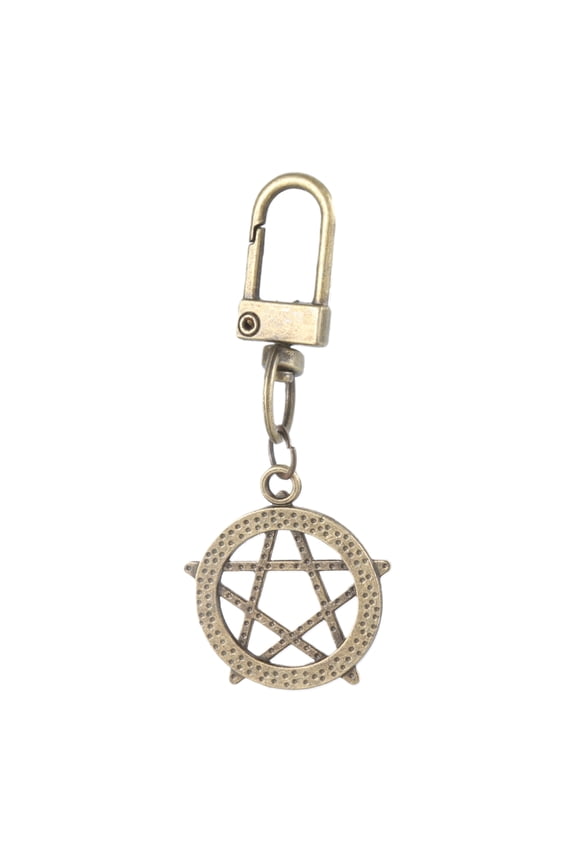 Stylish Hollow Five Point Star Keychain Charm Pendant Portable Fashion Sturdy Alloy Key Holder Accessory Daily Use