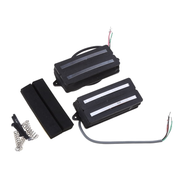 WINDLAND Humbucker Pickup Dual Rail Pickup Coil Pickup 4 Wire for Electric Guitar