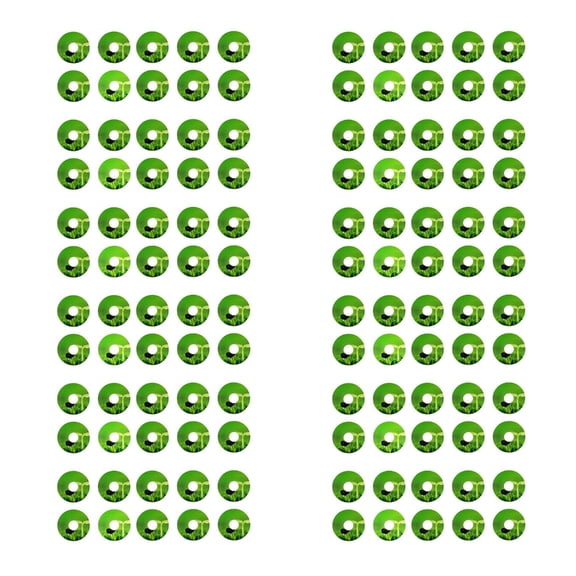WINDLAND Hydroponic Plant Labels 1.7inch Round Plant Growth Basket Labels for Seedling Self-Adhesive Hydroponic Plant Stickers