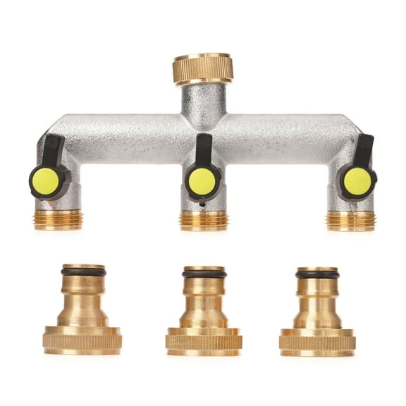 WINDLAND Industrial 3 Way Water Tap Adapter Water Distribution Solution Simple Install