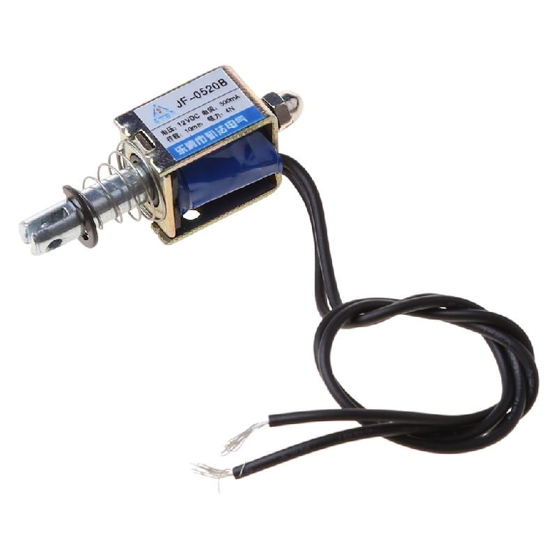 Électroaimant DC JF-0530B - 6V/12V/24V, 300mA, Course 10mm, Push-pull