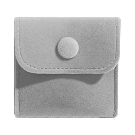 WINDLAND Velvet Jewelry Pouch Storage Bag Bracelet Rings Button Bag with Snap Watch