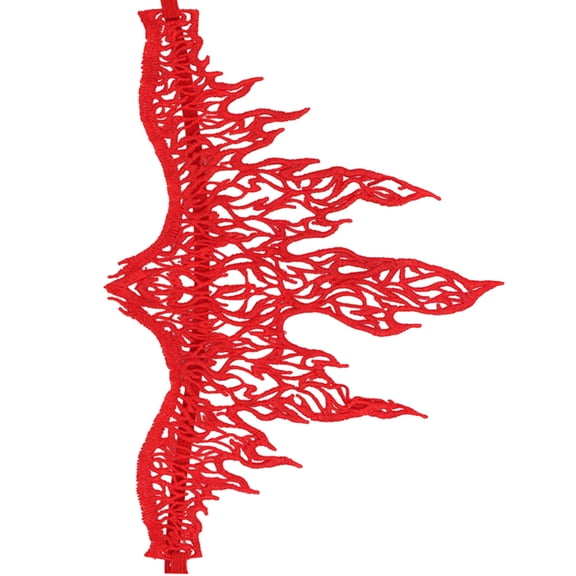 WINDLAND Ladies Punk Lace Flame Headband Carnivals Party Hair Hoop for Woman Taking Photo