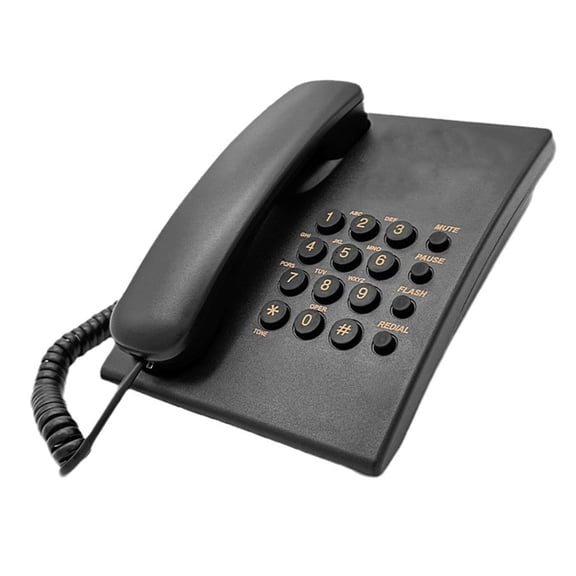 WINDLAND Corded Landline Phone Big Button Wall Mount Landline Phones Redial Fixed Telephone for Office Home Hotel Bathroom