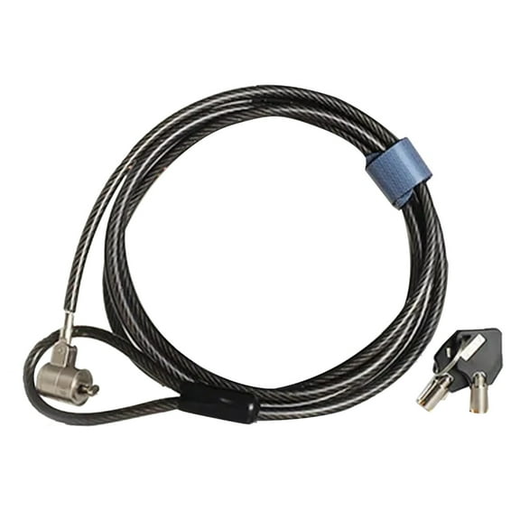 WINDLAND PC Laptop Cable Lock & Security Computer Lock Metal Locks for 6x2.5mm Hole Computer Lock Anti-Theft Chain 2meter Cable