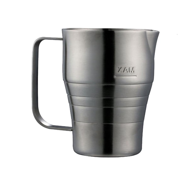 WINDLAND Large Capacity Milk Steaming Cup with Ergonomic Handle Stainless Steel Frothing Pitcher with Measurement Marks