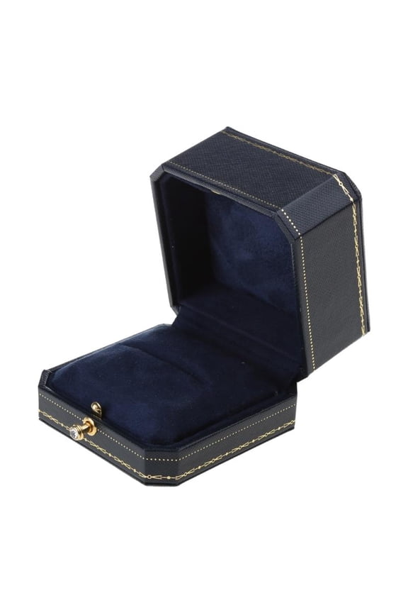 Leather Ring Box Luxury Jewelry Ring Boxes Jewelry Storage Cases for Proposal Engagement Wedding Wedding Anniversary