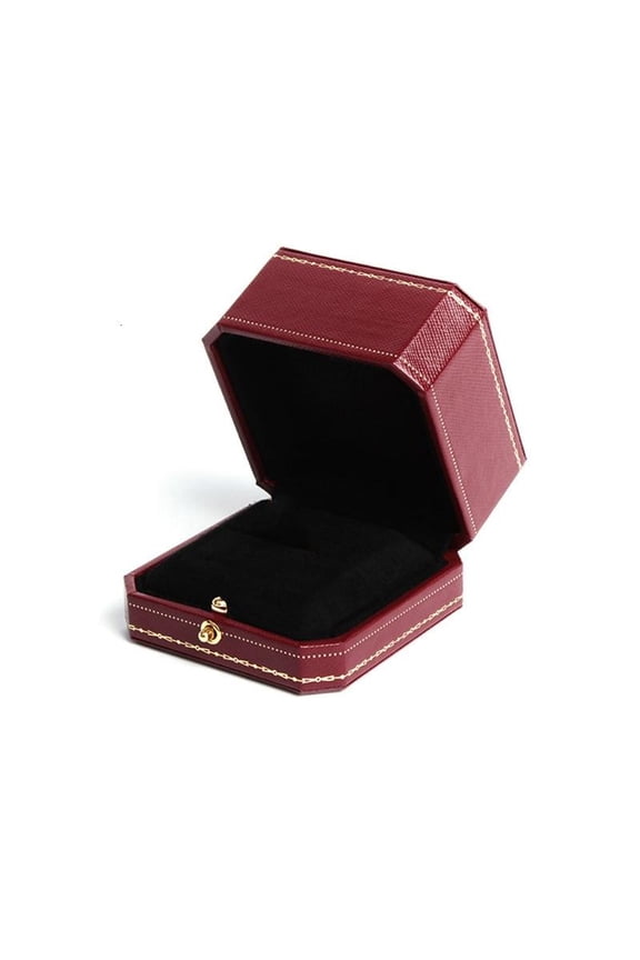 Leather Ring Box Luxury Jewelry Ring Boxes Jewelry Storage Cases for Proposal Engagement Wedding Wedding Anniversary