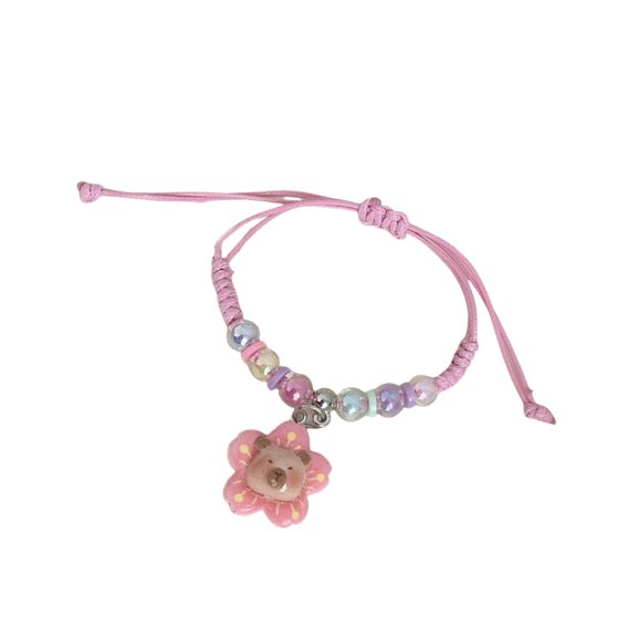 WINDLAND Colorful Macaron Rope Bracelet For Kids With Cute Cartoon Capybara Designs And Adjustable Soft Strap Perfect For Gifts