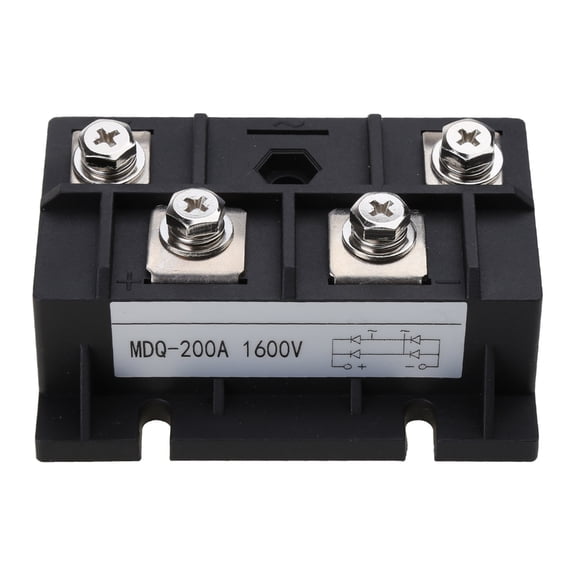 WINDLAND Single-Phase Diode Bridge Rectifier 200A 1600V Copper Base High Power AC to for