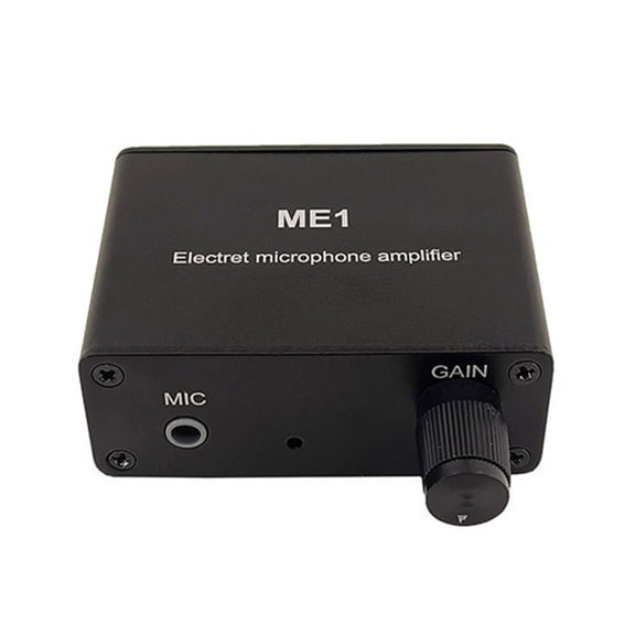 WINDLAND ME1 Electret Microphone Amplifier Adjustable 5-12V Power Supply for Electret Mic