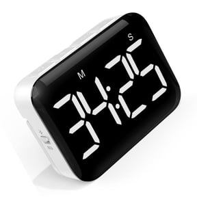 WINDLAND Magnetic Kitchen Digital Timer Battery Operated with Countdowns/Up LED Display