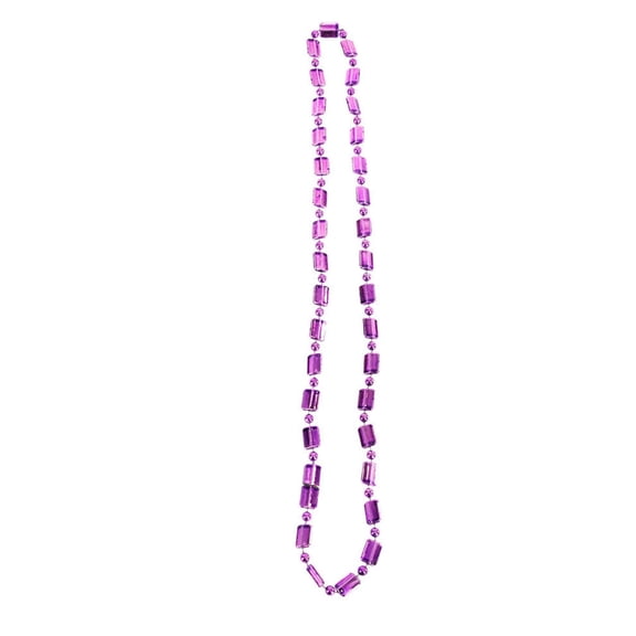 WINDLAND Stylish Metallic Mardi Gras Beads Necklaces Portable Accessory for Carnival Parades and Party Supplies Daily Use