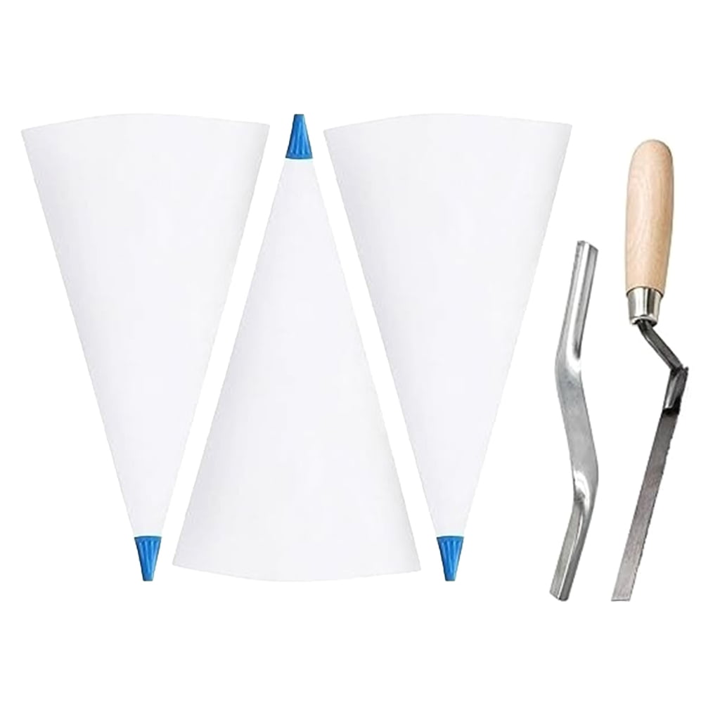 WINDLAND Masonry Mortars Bag Set with Jointer Tool for Practical Tile ...