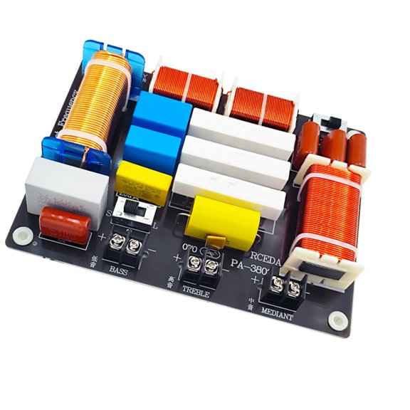 WINDLAND Metal Housing Sound Crossovers 4 Sound Mode Adjustable High Mids Low Frequency Divider