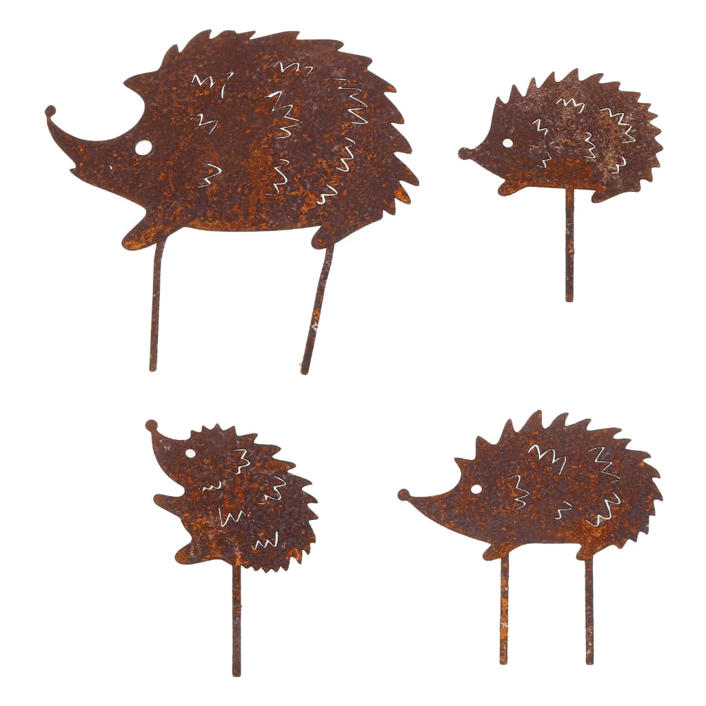 WINDLAND Metal Rust Animals Garden Stake Artificial Metal Garden Art ...