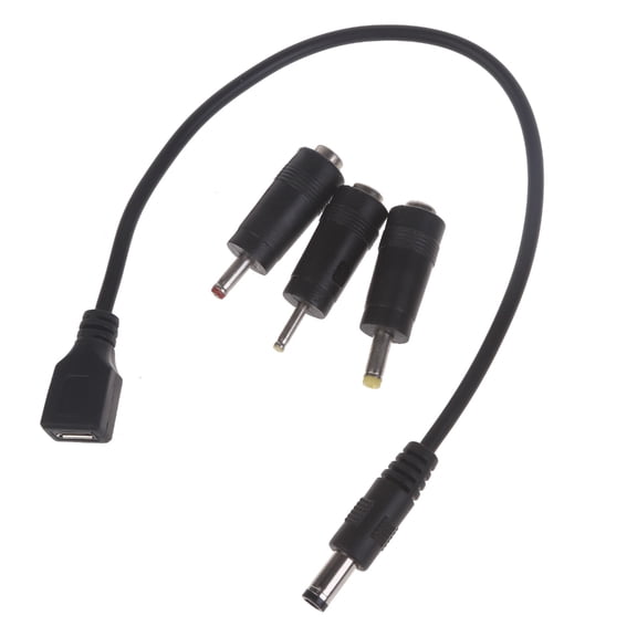 WINDLAND Micro USB Female to 5.5x2.1mm Male Adapter 4.0x1.7mm,3.5x1.35mm,2.5x0.7mm Plugs