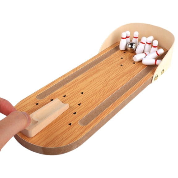 WINDLAND Mini Bowling Game Set, Mini Desktops Tabletop Bowling Game, Mini Bowling Toy